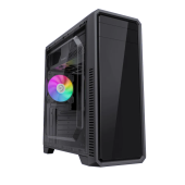 Корпус GameMax G561E Black [Midi Tower, 1 x 12см FRGB, черный]