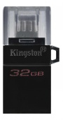 USB Флеш Kingston DataTraveler microDuo 3.0 G2 (DTDUO3G2/32GB), 32 GB/ USB 3.0 + MicroUSB/ Черный - купить по цене 3 790 тг. в интернет-магазине Forcecom.kz