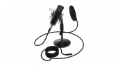 Микрофон Ritmix RDM-175, Черный Microphone 30-16000Hz, 120dB, XLR -> 3.5mm, штатив, POP-фильтр, black - купить по цене 21 750 тг. в интернет-магазине Forcecom.kz