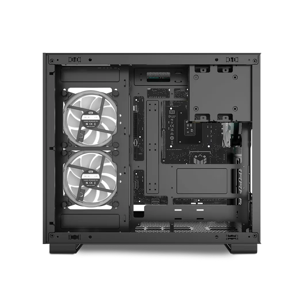 Корпус PCCooler C3T500 ARGB BK (C3-T500BKD6-GL) [Midi Tower, 6x 120 мм, черный]