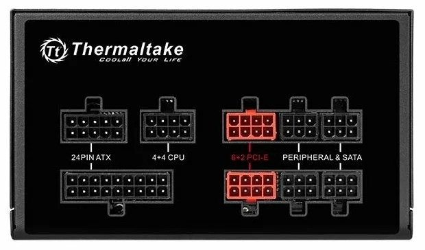 Блок питания Thermaltake Toughpower Grand RGB Sync Edition 750W (PS-TPG-0750FPCGEU-S), [750 Вт, 80 PLUS Gold, 9x SATA, 4x 6+2 pin PCIe, 1x 4+4 pin CPU, EPS12V]