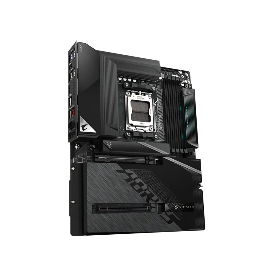 Материнская плата Gigabyte X870 AORUS STEALTH [AM5, AMD X870, 4xDDR 5, 4xM.2, 2xPCI-E x16, Standard-ATX]