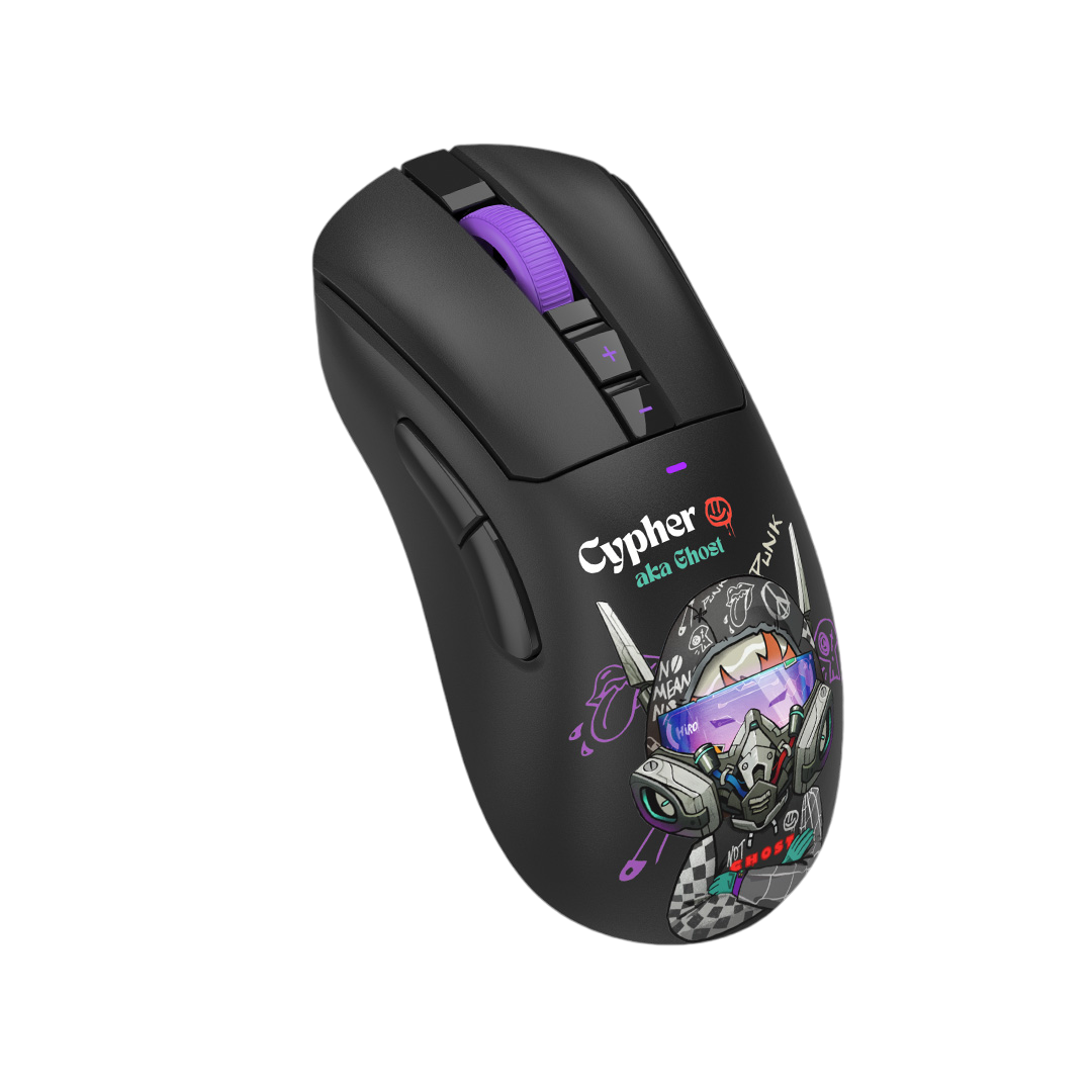 Мышь Bloody R73 Ultra Duo Cypher Ghost [беспроводная, Лазерная, 20000 DPI, 1000 Гц, черная]