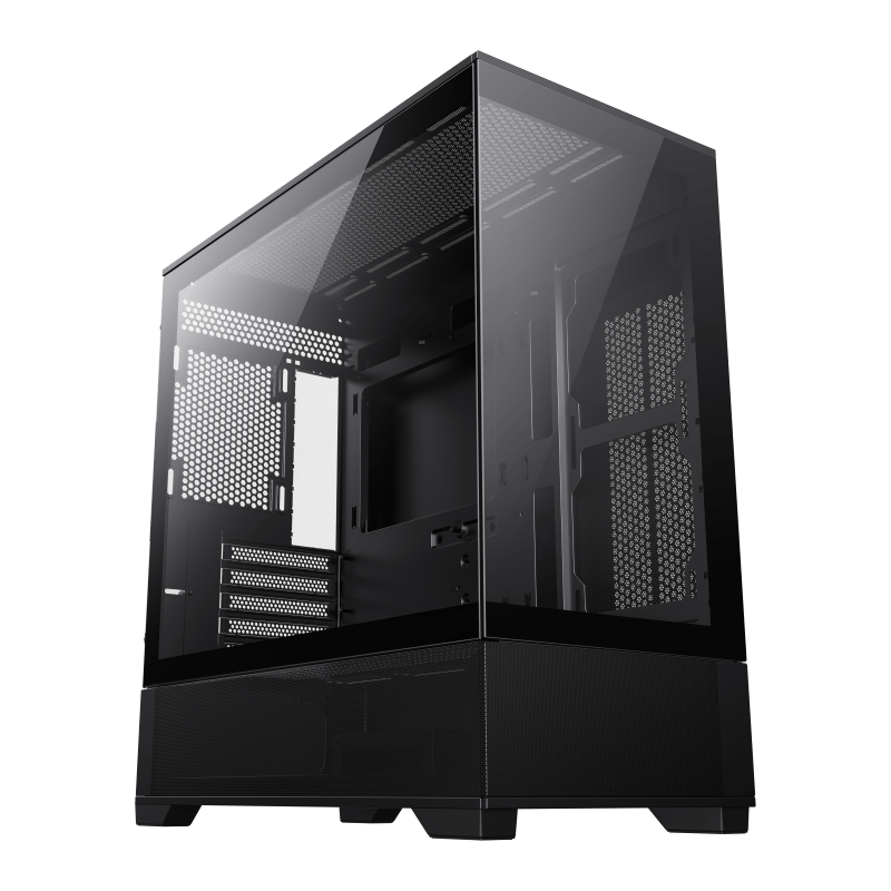 Корпус GameMax Vista MB [Mini Tower, Без вентиляторов, черный]