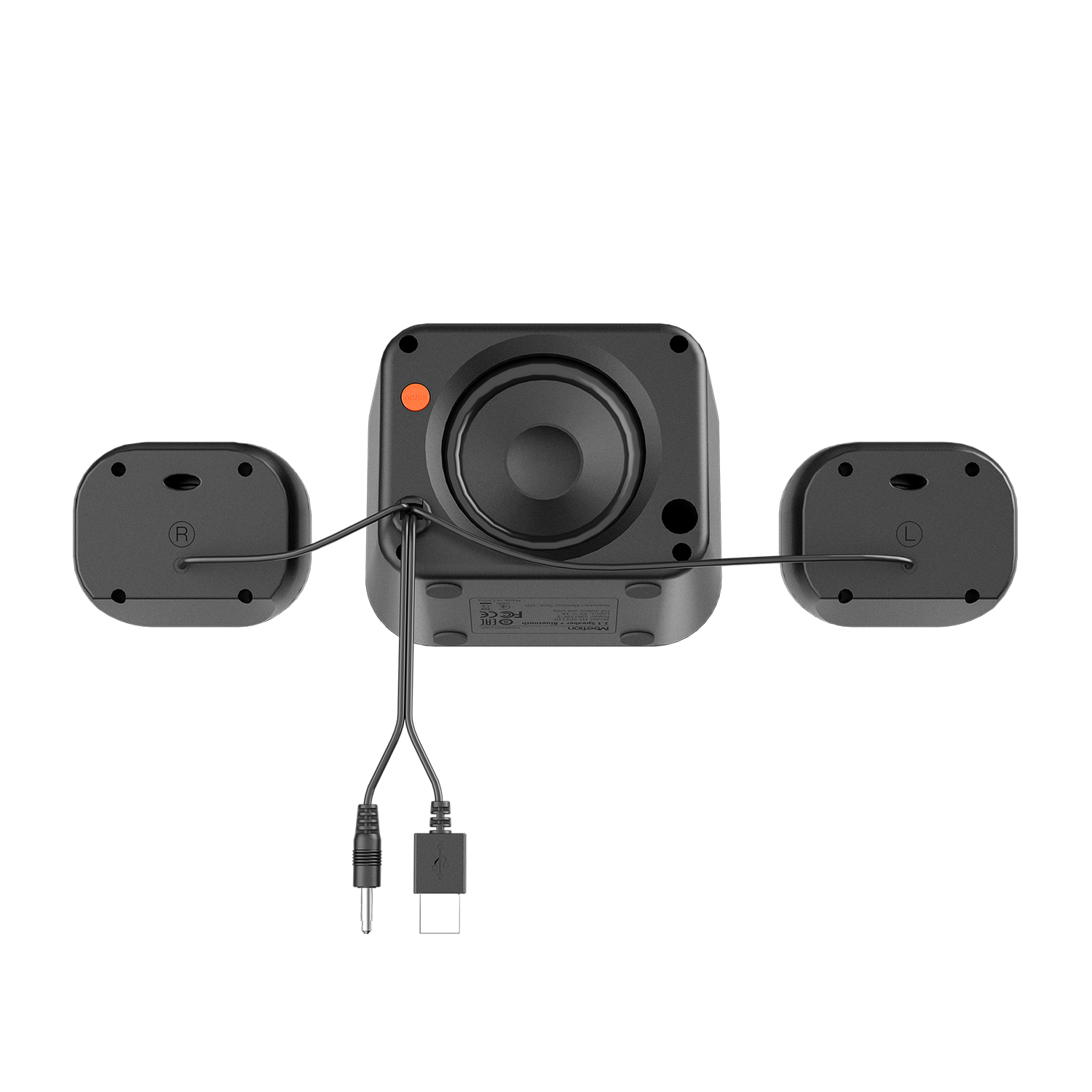 Акустическая система Meetion MT-SP2110BT Black, Черный SPK active 5W*2, BT/USB/3.5