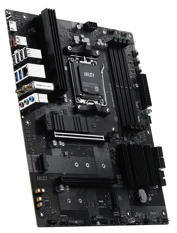 Материнская плата MSI PRO B840-S EVO WIFI6E [AM5, AMD B840, 4xDDR 5, 3xM.2, 1xPCI-E x16, Standard-ATX]