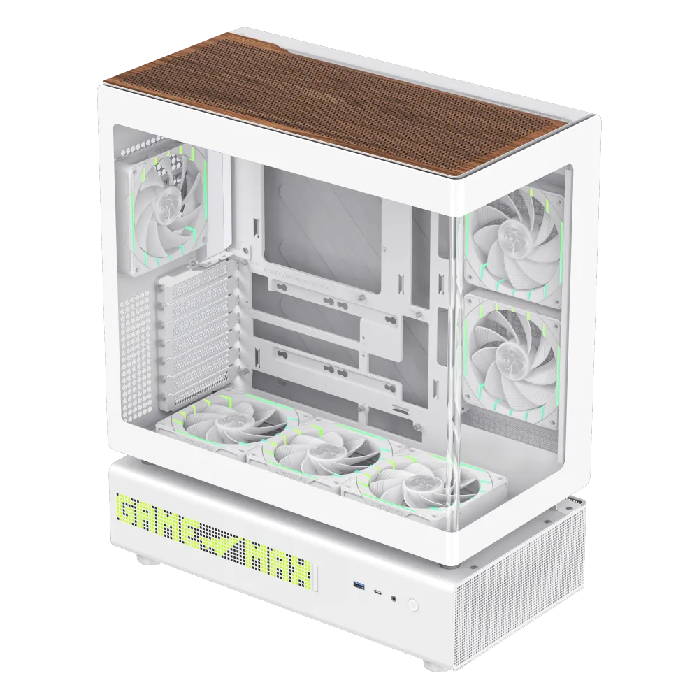 Корпус Gembird N90 WH (1118-3090R0001) [Midi Tower, 3 x 120x120 мм, белый]