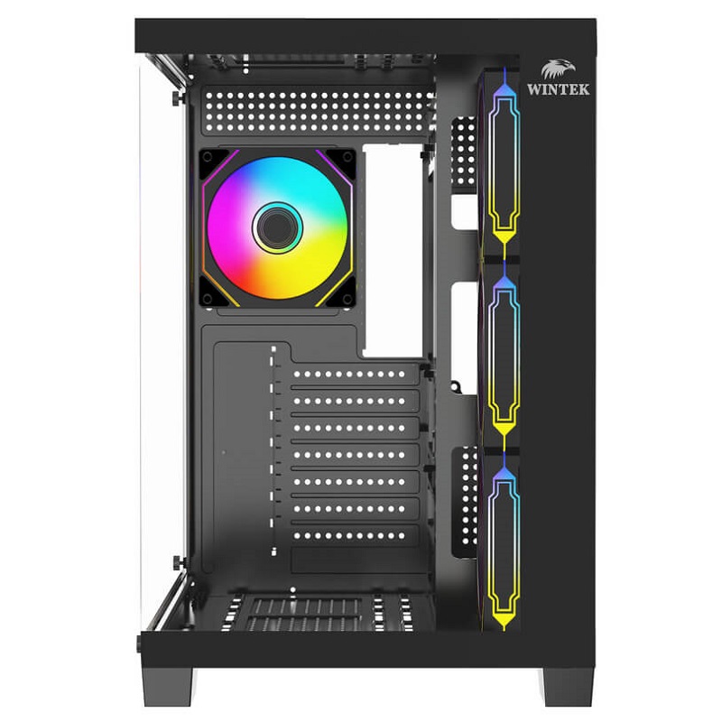 Корпус Wintek BASTION 925-B TG [Midi Tower, 4 × 120 мм ARGB, Черный]