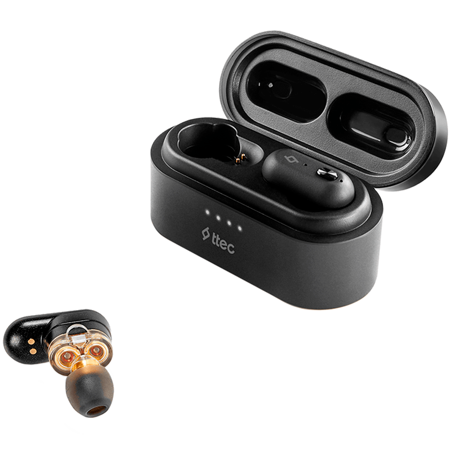 ttec AirBeat Duo True Wireless Headsets (2KM127S), Черный
