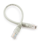 Патч-корд Cablexpert PP10-0.25M, серый Cable Patch cord UTP 5e-Cat 0.25 m