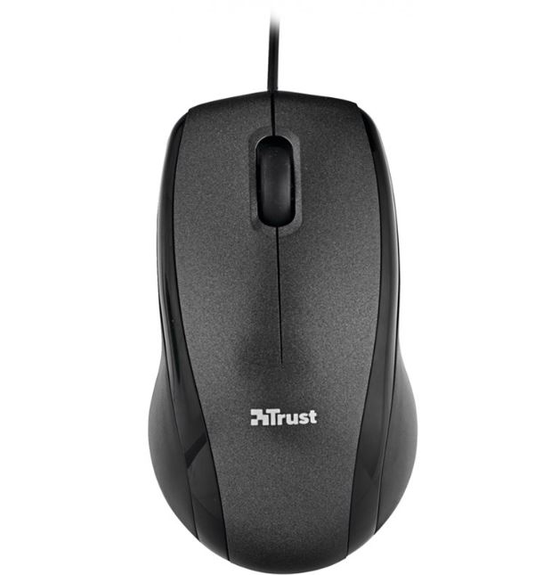 Мышь проводная Trust Carve USB черный