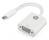 Переходник HP USB-C to VGA Adapter [HP037GBWHT0TW], White - купить по цене 3 370 тг. в интернет-магазине Forcecom.kz