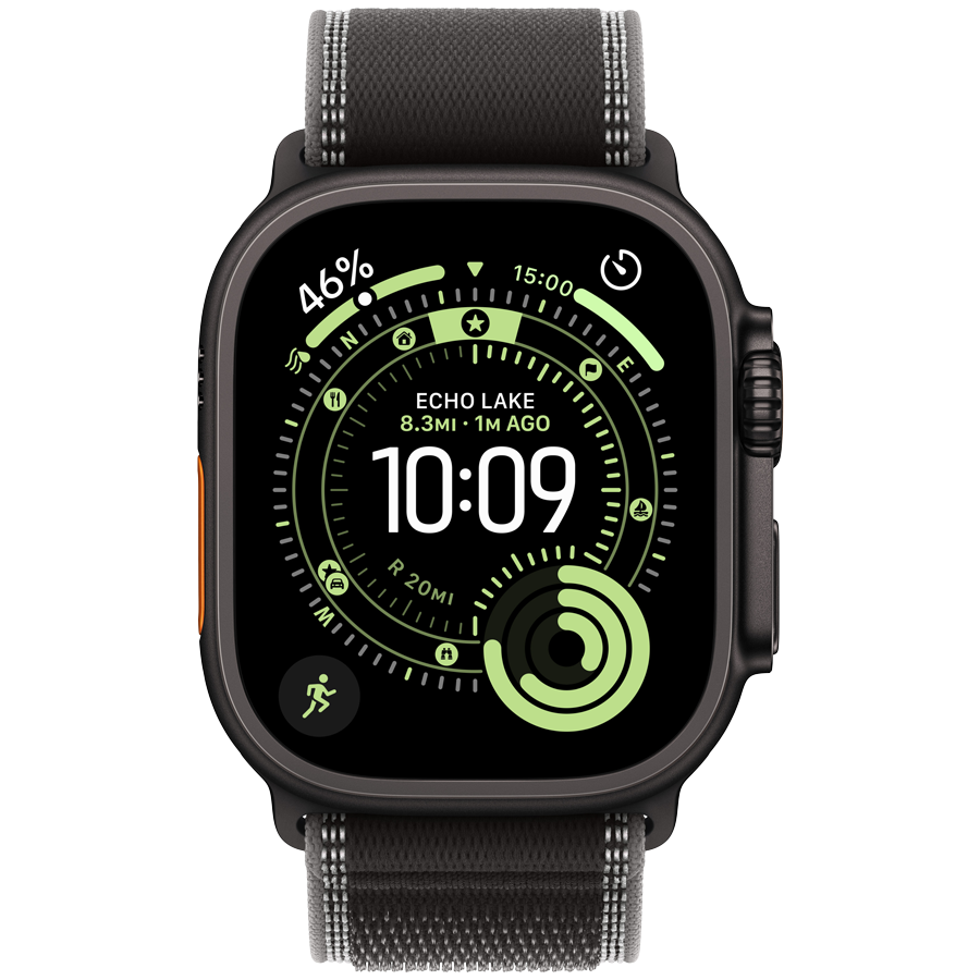 Смарт часы Apple Watch Ultra 3 GPS + Cellular 49mm (MF1H4QR/A) Black Titanium Case with Black/Charcoal Trail Loop - M/L,Model A3281