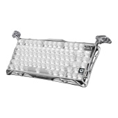 Клавиатура Gravastar Mercury K1 Pro Ghost Silver [Механическая, беспроводная, клавиш - 79, подсветка, Серебристый]