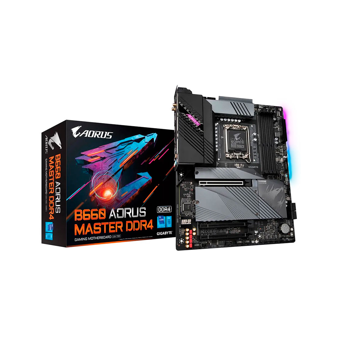 Материнская плата Gigabyte B660 A MASTER DDR4 [LGA 1700, Intel B660, 4xDDR 4, 3xM.2, 3xPCI-E x16, Standard-ATX]