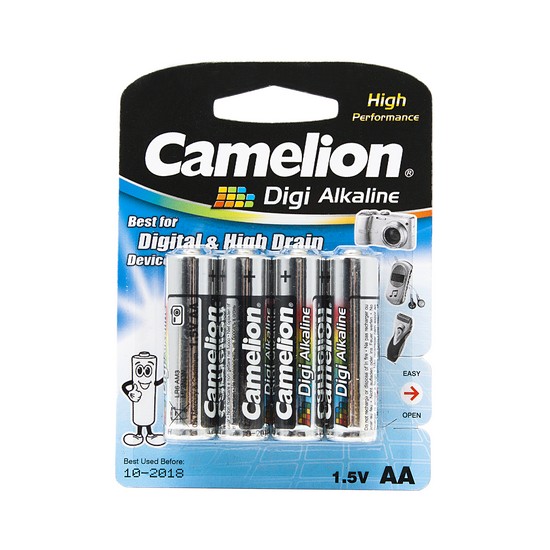 Батарейка CAMELION Digi Alkaline LR6-BP4DG 4 шт. в блистере