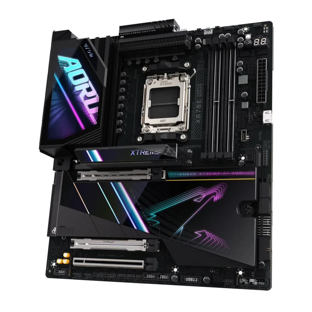 Материнская плата Gigabyte X870E AORUS XTREME (X870E A XTREME AI TOP 1.1) [AM5, AMD X870E, 4xDDR 5, 4xM.2, 3xPCI-E x16, Standard-ATX]