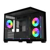 Корпус FSP S342-BA [Midi Tower, 6x 120 мм ARGB, черный]