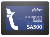 Твердотельный накопитель SSD Netac SA500 (NT01SA500-128-S3X) [128 ГБ, 2.5", SATA III, чтение: 500 МБ/с, запись: 400 МБ/с]