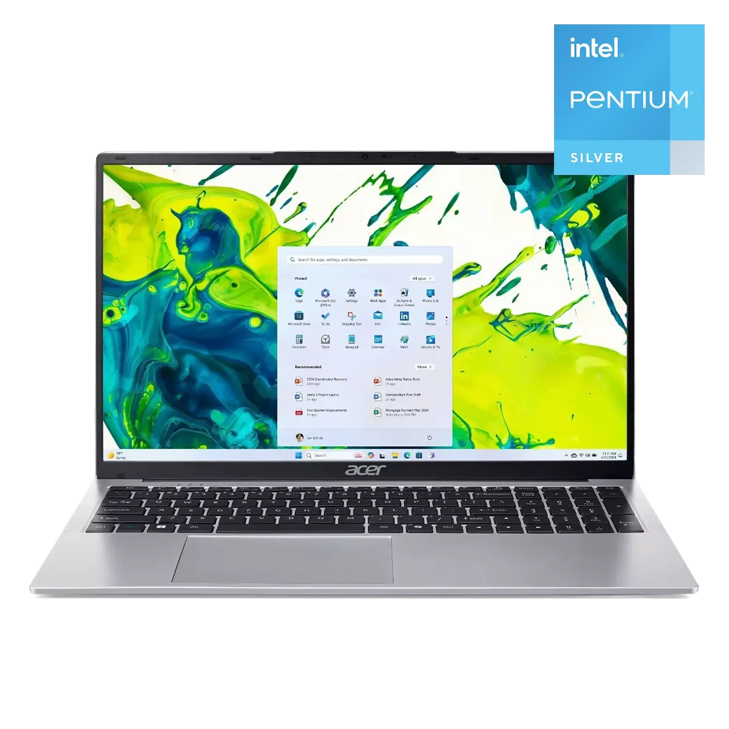 Ноутбук Acer Aspire Lite 15 AL15-32P-P0BX AL15-32P (NX.JB8ER.002), 15.6" Full HD, Pentium Silver N6000, 8 ГБ ОЗУ, 256 ГБ SSD, DOS
