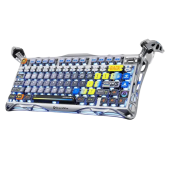Клавиатура Gravastar Mercury K1 Pro Interstellar Silver [Механическая, беспроводная, клавиш - 79, подсветка, Серебристый]