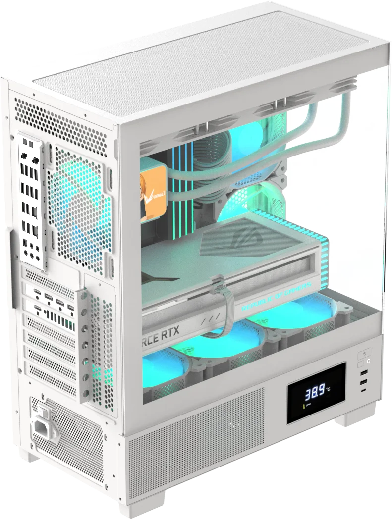 Корпус Formula V Crystal E1 Cosmic [Midi Tower, 3 x 120мм Floe ARPW, белый]