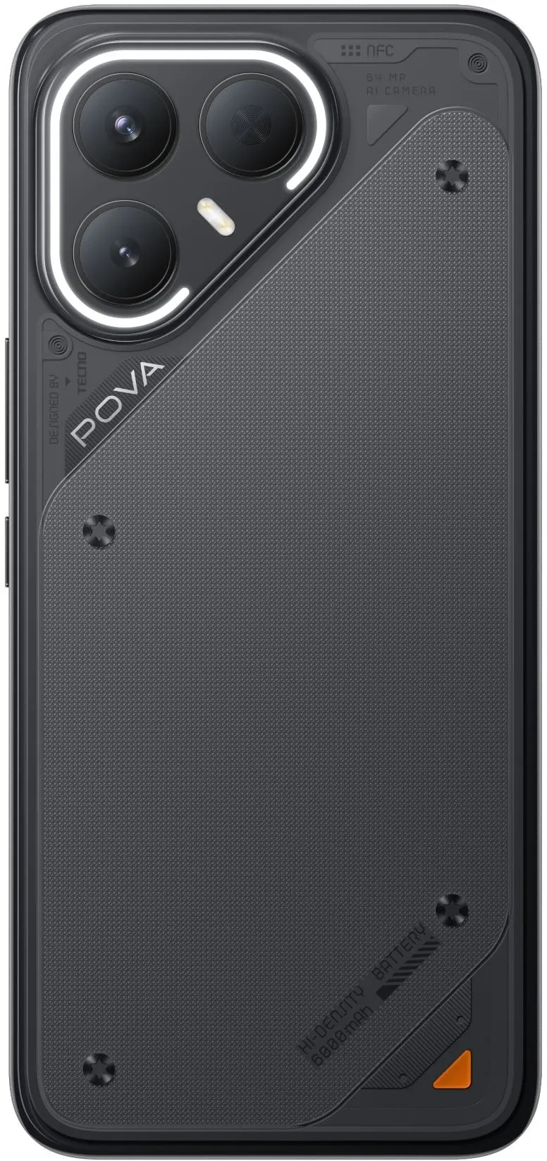 Смартфон Tecno POVA 7 Pro 5G [6.78”, 256 ГБ, 8 ГБ, Черный]