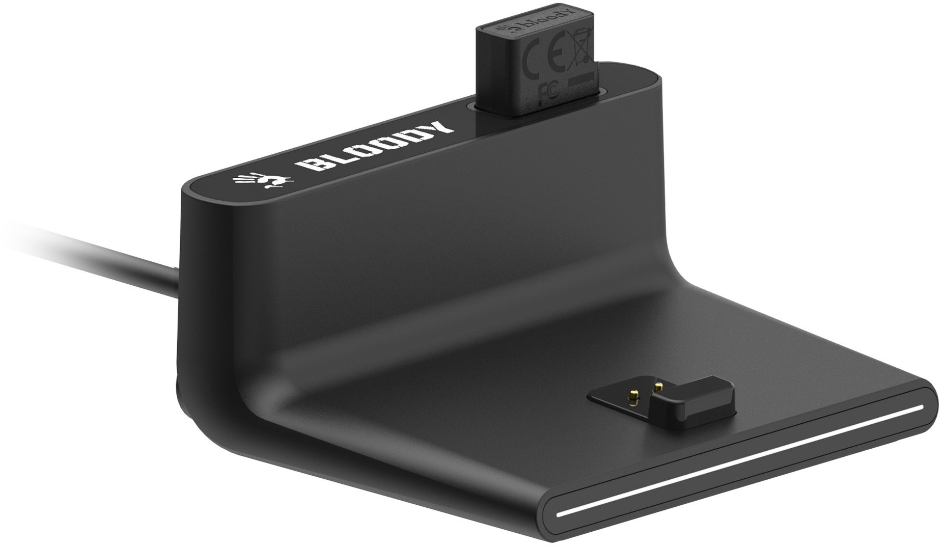 Мышь Bloody R77 Ultra Dock [беспроводная, Лазерная, 20000 DPI, 1000 Гц, черная]