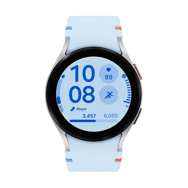 Смарт часы Samsung Galaxy Watch FE (SM-R861NZSACIS), Серебристый / Голубой