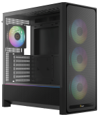 Корпус Ocypus Delta C70 (Delta-C70-BKG400XX-GL) [Midi Tower, 4 x 120 мм ARGB, черный]