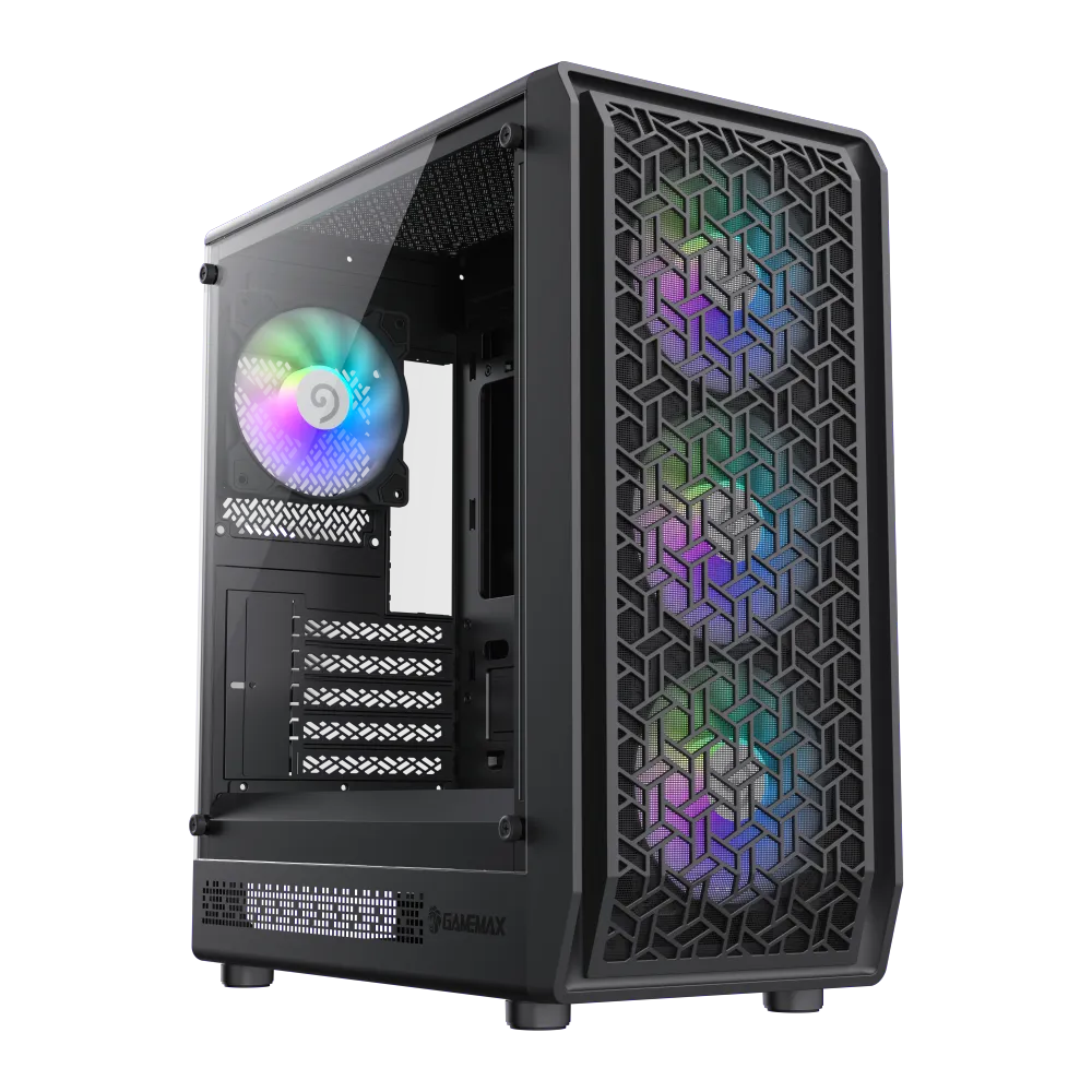 Корпус Gembird FORGE MB Black (1117-3701R0004) [Midi Tower, Без вентиляторов, черный]