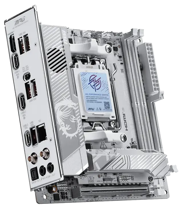 Материнская плата MSI MPG X870I EDGE TI EVO WIFI [AM5, AMD X870, 2xDDR 5, 2xM.2, 1xPCI-E x16, Mini-ITX]