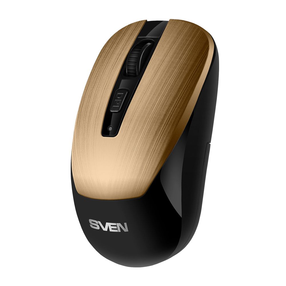 Мышь SVEN RX-380W [беспроводная, светодиодная, 1600 dpi, коричневый]