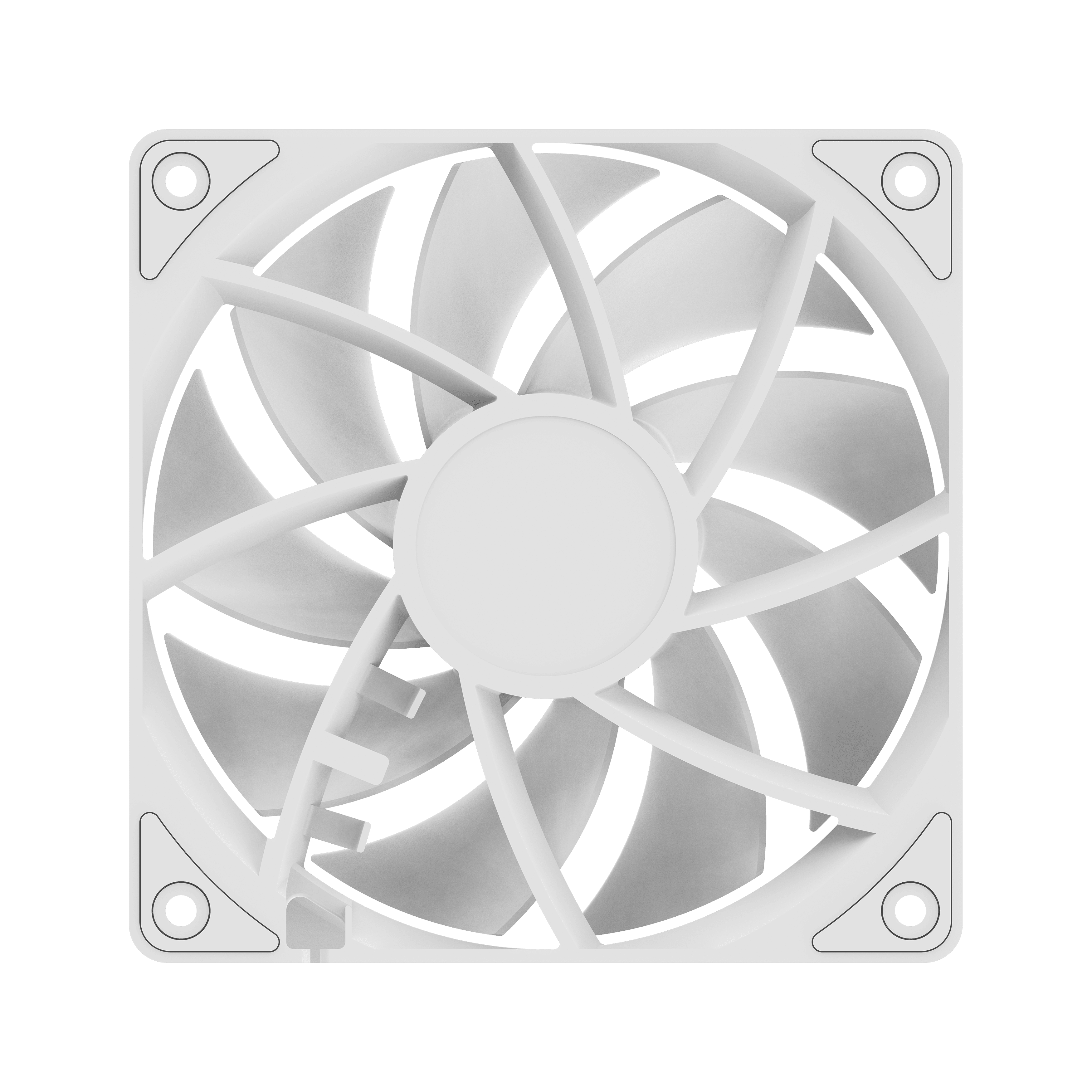 Вентилятор для корпуса Ocypus Gamma F12 WH [120 x 120 мм, 1300±10% об/мин, 44,55 CFM, ≤24,5 дБ, PWM]