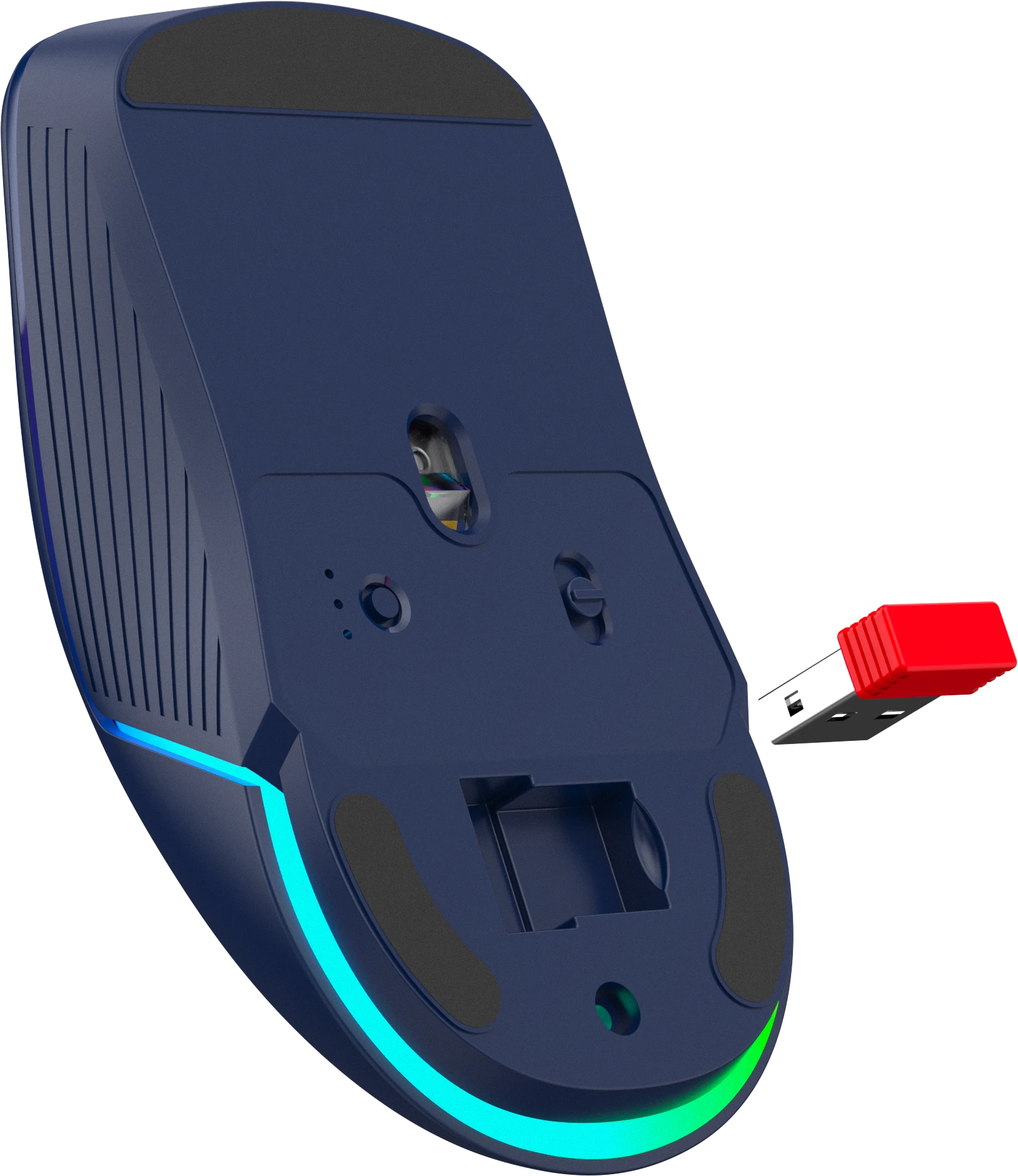 Мышь Defender Solas GM-142 (52143) [беспроводная, светодиодная, 12000 DPI, 1000 Гц подсветка, черная]