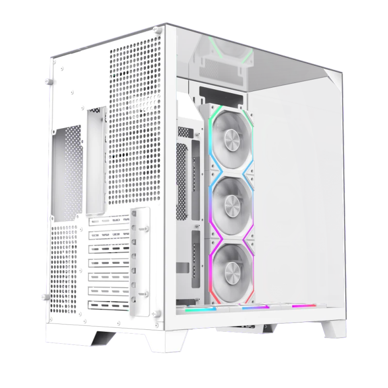 Корпус GameMax Infinity Pro WH White (14100903091) [Midi Tower, 5 x 120мм ARGB, белый]