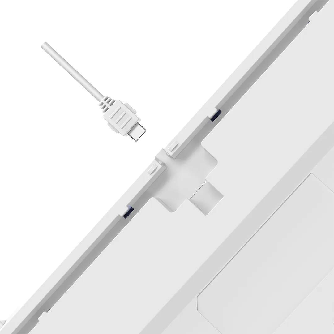 Клавиатура Bloody AT98 White [оптическая, проводная, RGB подсветка, Bloody Alpha, белая]