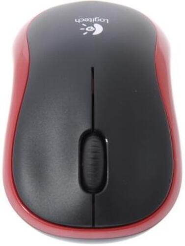 Мышь Logitech M185 Wireless Черно-красный [беспроводная, светодиодная, 1000 DPI]