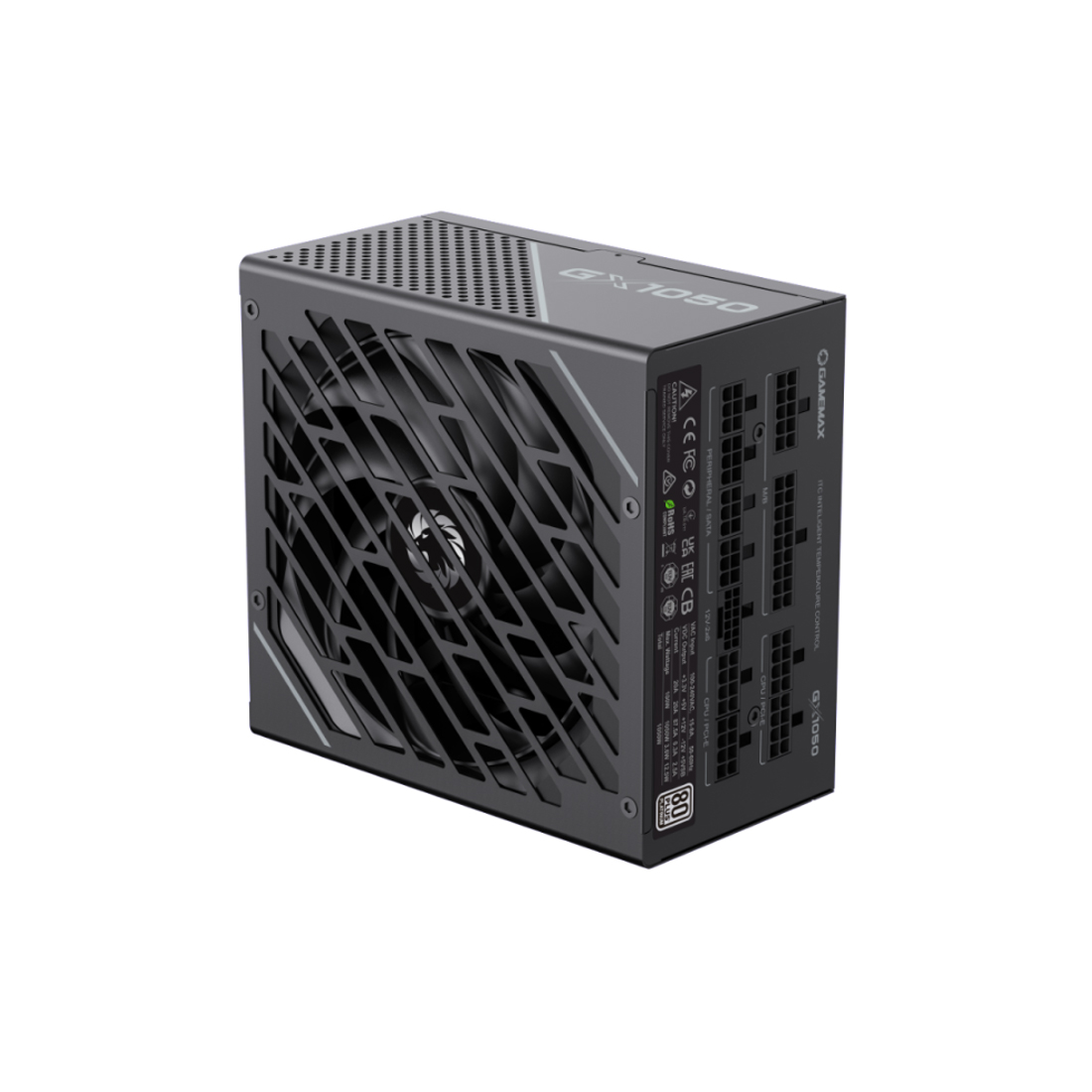 Блок питания GameMax GX-1050 BK [1050 Вт, 80 PLUS Platinum, 10x SATA, 4x 6+2 pin PCIe, 2x 4+4 pin CPU, ATX]