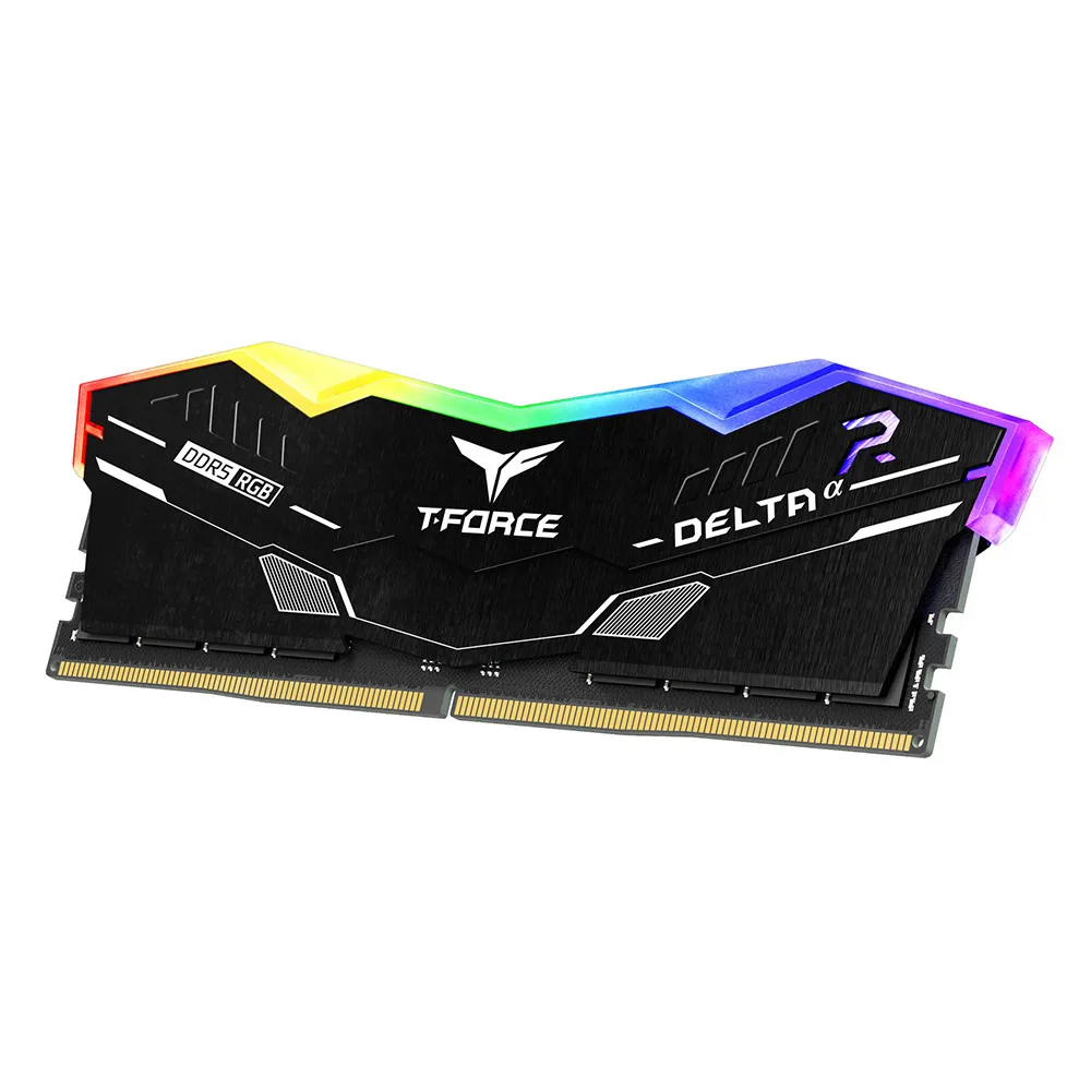 Комплект оперативной памяти Team Group DELTAα RGB DDR5 DESKTOP MEMORY BLACK (FOR AMD EXPO) (FF7D564G6000HC38JDC01) [64 ГБ, DDR 5, 6000 МГц, 1.35 В, подсветка, KIT]