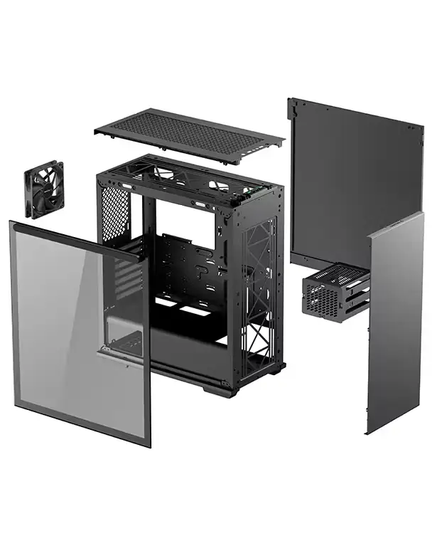 Корпус DeepCool GamerStorm Macube 310P (GS-ATX-MACUBE310P-BKG0P) [Midi Tower, 1 x 120 мм, Черный]