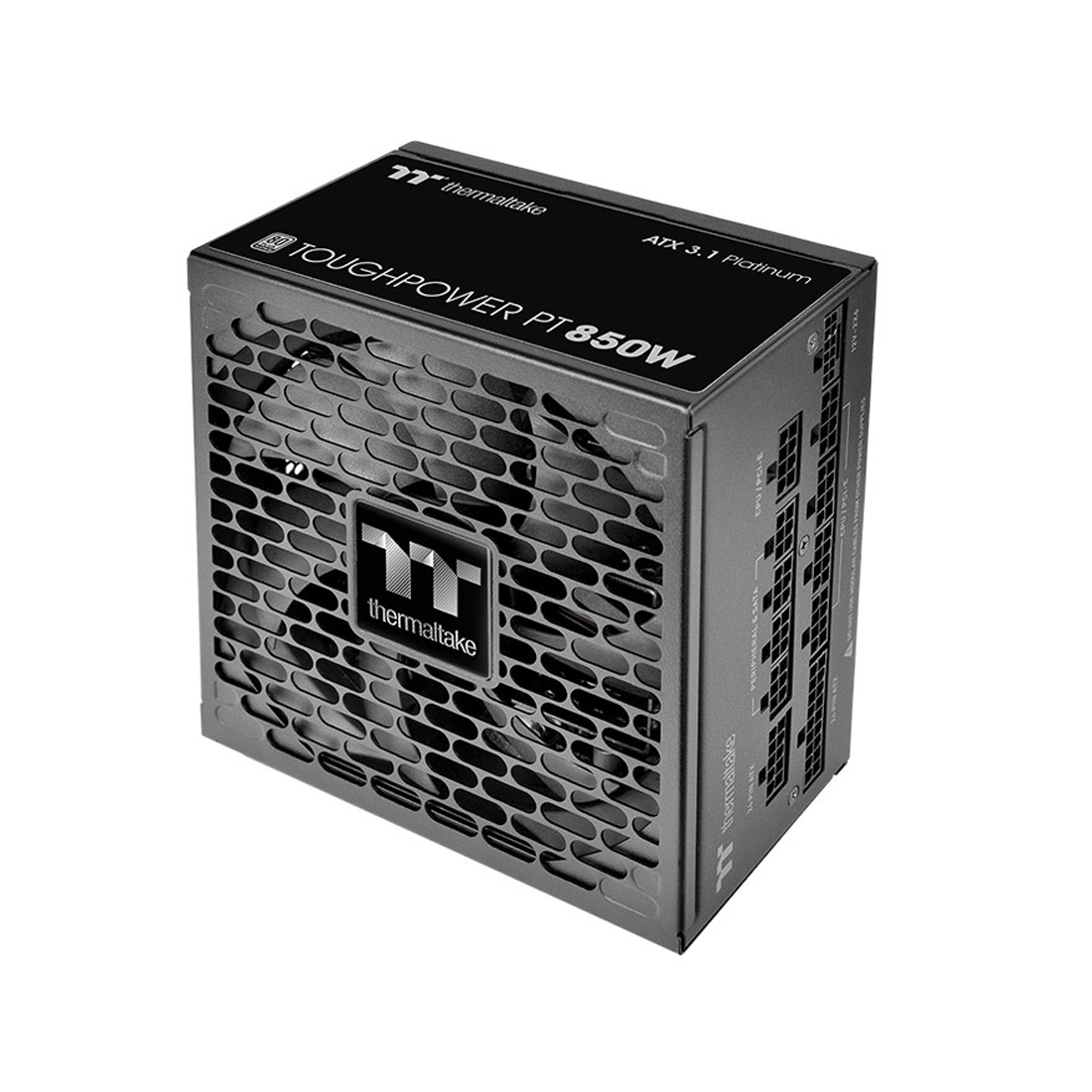 Блок питания Thermaltake Toughpower PT 850W (PS-TPP-0850FNFAPE-1) [850 Вт, 80 PLUS Platinum, 6x SATA, 1 x 16 pin (12VHPWR), 4 x 6+2 pin PCIe, 2x 4+4 pin CPU, ATX]