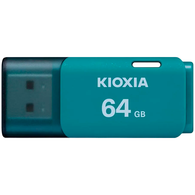 USB Флеш KIOXIA Hayabusa U202 AQUA (LU202L064GG4) 64ГБ, USB 2.0  - RETAIL