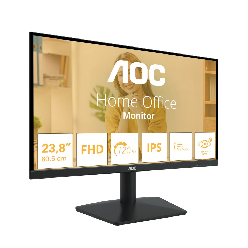 Монитор AOC 24B15H3/01 [23.8", IPS, 1920x1080, 120Гц, 1 мс, HDMI, VGA (D-Sub)]