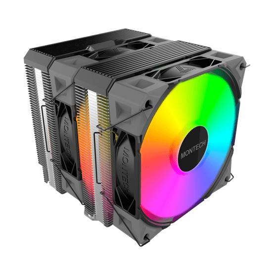 Система охлаждения Montech NX600 ARGB [160 мм, 2000 об/мин, 34.17 dBA, 4 pin]