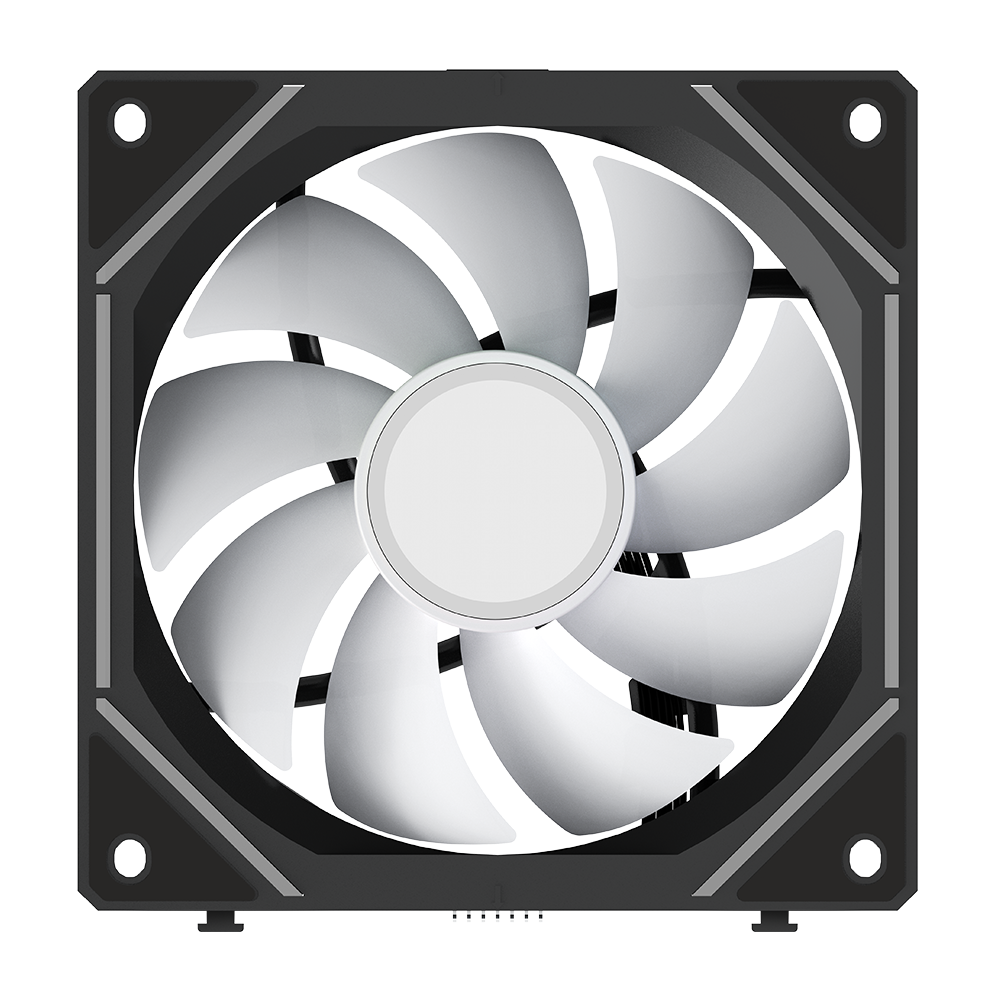 Вентилятор для корпуса Ocypus Gamma F12 UNI BK ARGB [123 x 120 мм, 1800 об/мин, 53 CFM, 31 дБ, PWM]