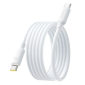 Интерфейсный кабель Baseus Foamed Silicone Pro Magnetic USB-C to USB-C 100W White 1m (E0426D01)