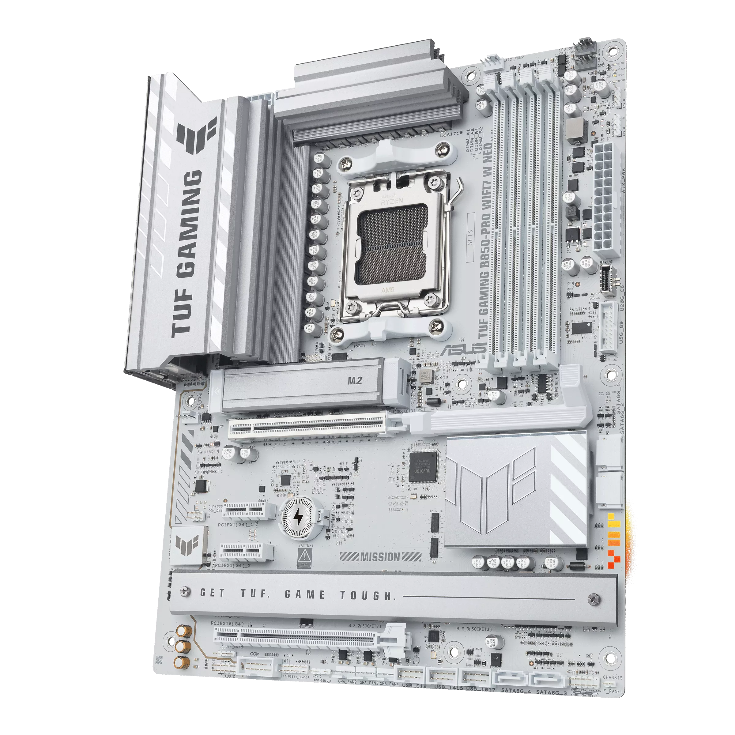Материнская плата Asus TUF Gaming B850-Pro WiFi7 W Neo (90MB1NW0-M0EAY0) [AM5, AMD B850, 4xDDR 5, 3xM.2, 2xPCI-E x16, Standard-ATX]