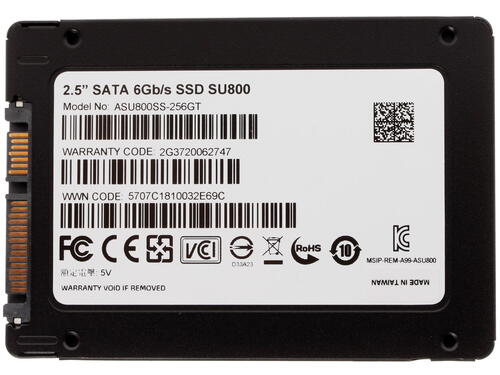 Твердотельный накопитель ADATA SU800 (ASU800SS-256GT-C), 256 ГБ, 2.5" SATA III, TLC