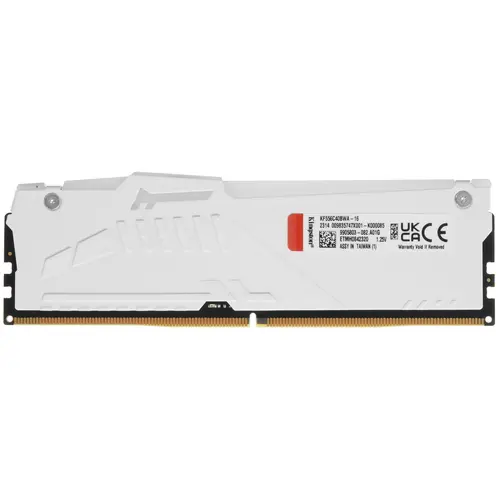 Оперативная память Kingston Fury Beast White RGB (KF556C40BWA-16) [16 ГБ, DDR 5, 5600 МГц, 1.25 В, подсветка]
